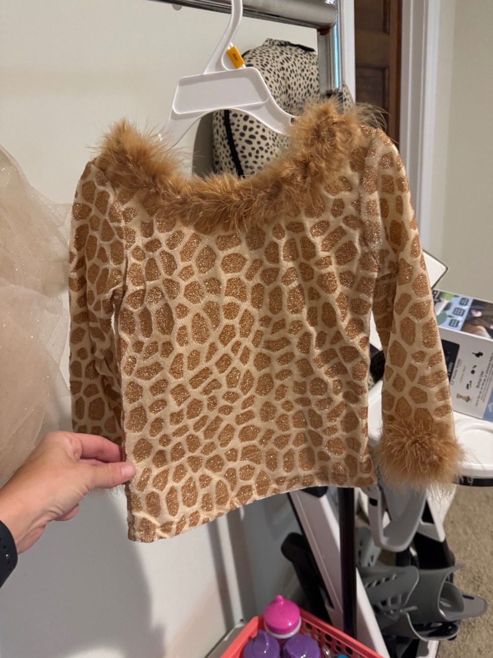 Pottery Barn Giraffe Halloween costume
